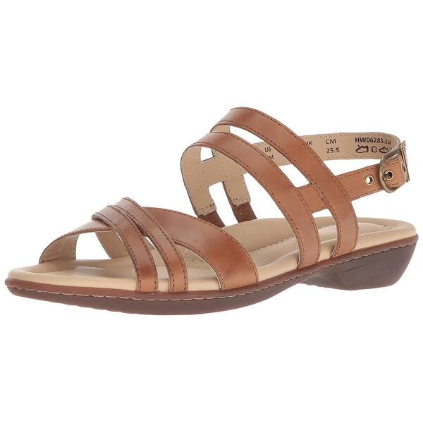 Shop Hush Puppies Womens Dachshund Leather Open Toe Casual Strappy