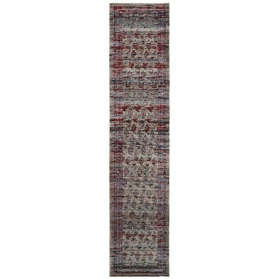 Style Haven Adalynn Distressed Border Panel Area Rug