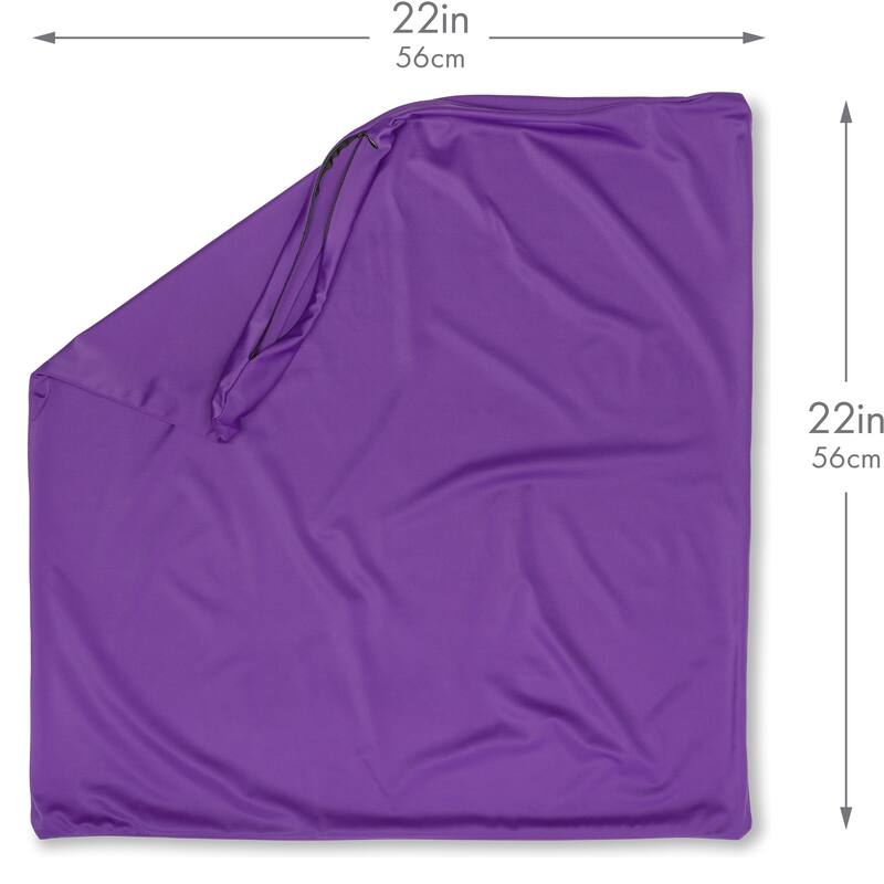Throw Pillow Cozy Soft Microbead Dark Lavendar: 1 Pc