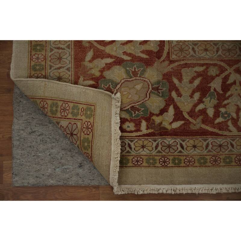 Hand Knotted Oriental 100% Wool Carpet Traditional All-Over Beige & Ivories Ziegler Area Rug - 14' 8'' X 15' 2''