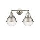 preview thumbnail 4 of 19, Innovations Lighting Hampden 2 Light 18" Bath Vanity Light Seedy/Brushed Satin Nickel