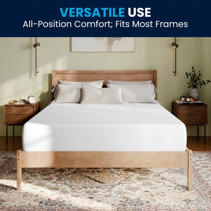 Green Tea Cooling Gel 4-Layer Memory Foam Mattress in a Box