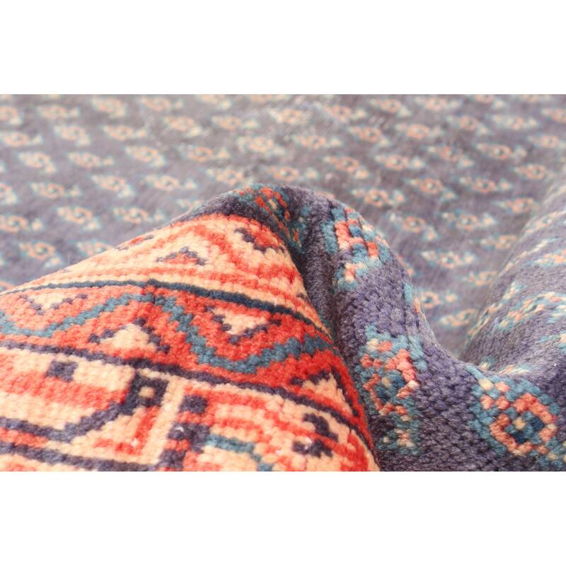 ECARPETGALLERY Hand-knotted Andelz Dark Navy Wool Rug - 4'2 x 6'10