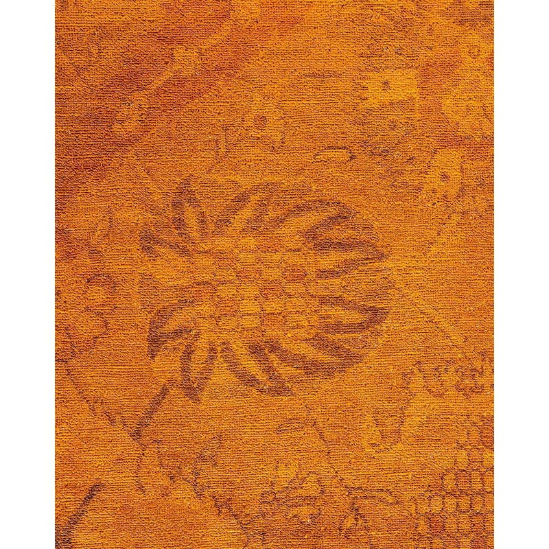 Fine Vibrance, One-of-a-Kind Hand-Knotted Area Rug - Orange, 10' 2" x 13' 10" - 10' 2" x 13' 10"