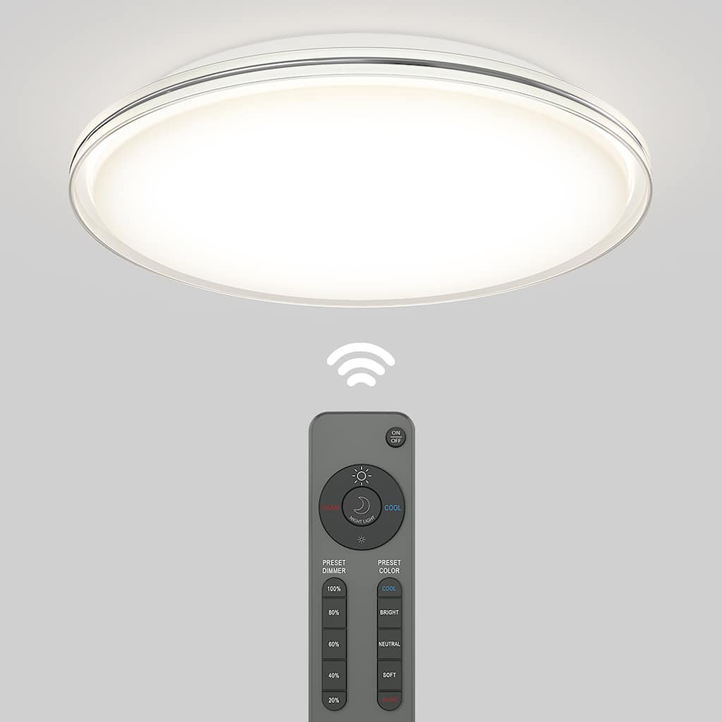 Artika Astrid 30W LED 16" Flush Mount Light With Remote Control