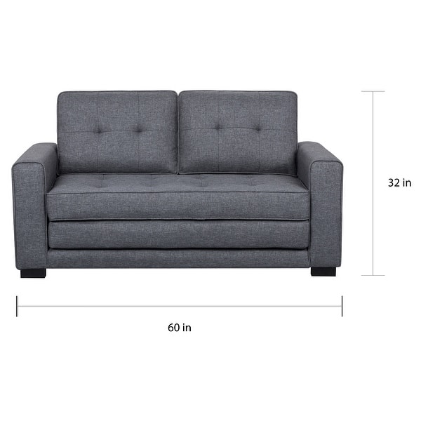 Daisy Modern Fabric Loveseat and Sofa Bed - On Sale - Bed Bath & Beyond ...