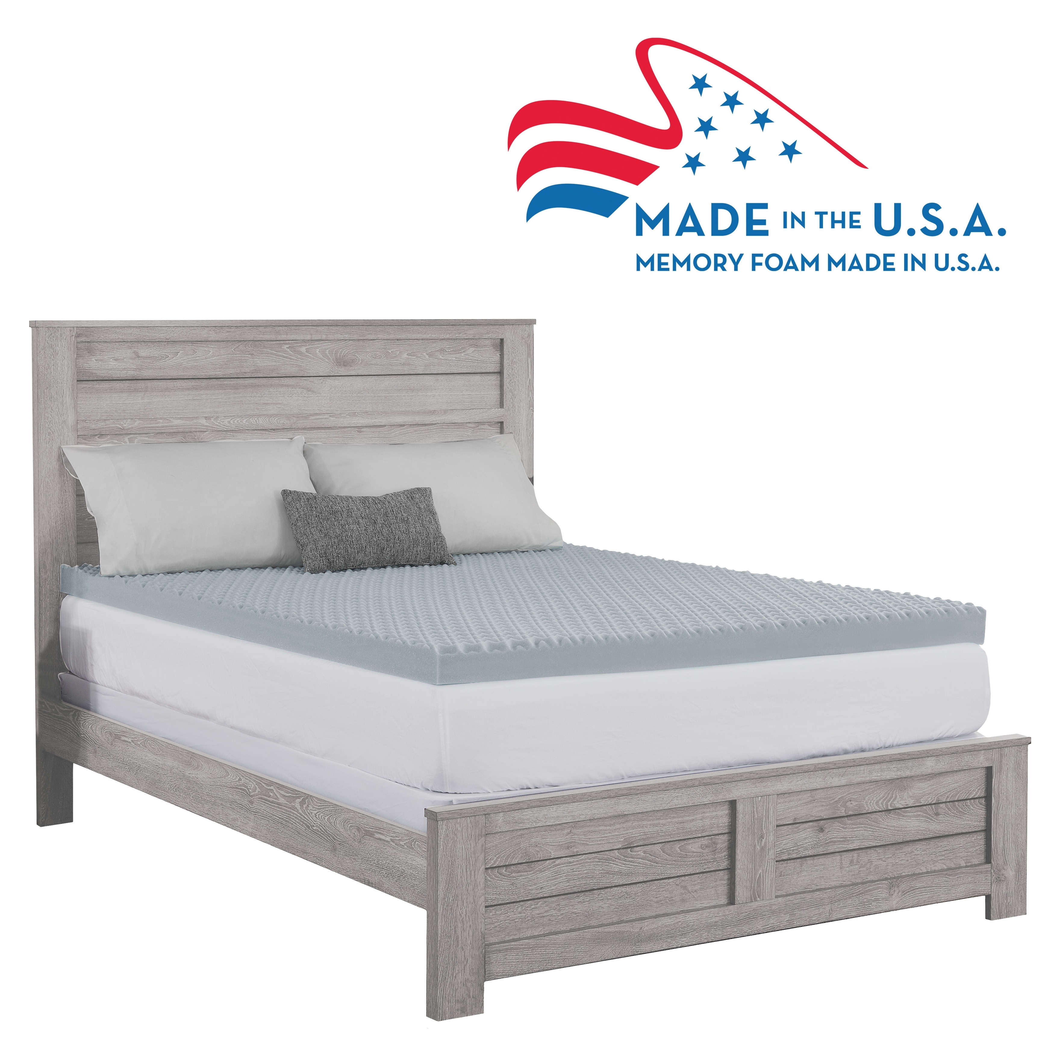 Dream serenity 4 inch premium memory foam and fiber pillow top bed topper hotsell
