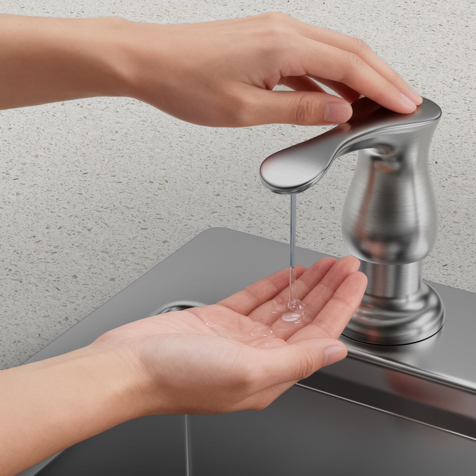 17oz Kitchen Deck-Mounted Soap and Lotion Dispenser