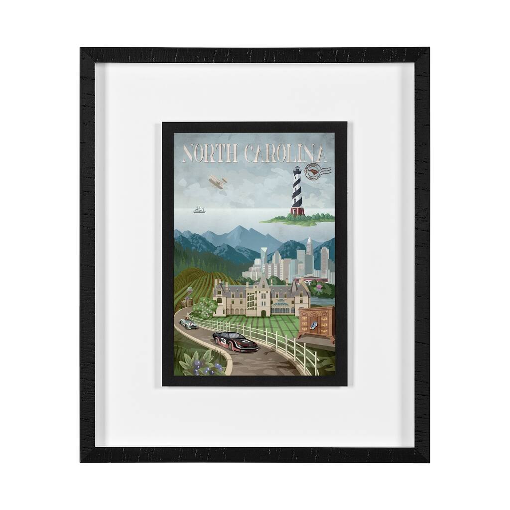 North Carolina Go (M) Framed Art Print