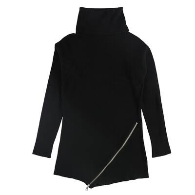 Bar Iii Womens Zipper Tunic Sweater