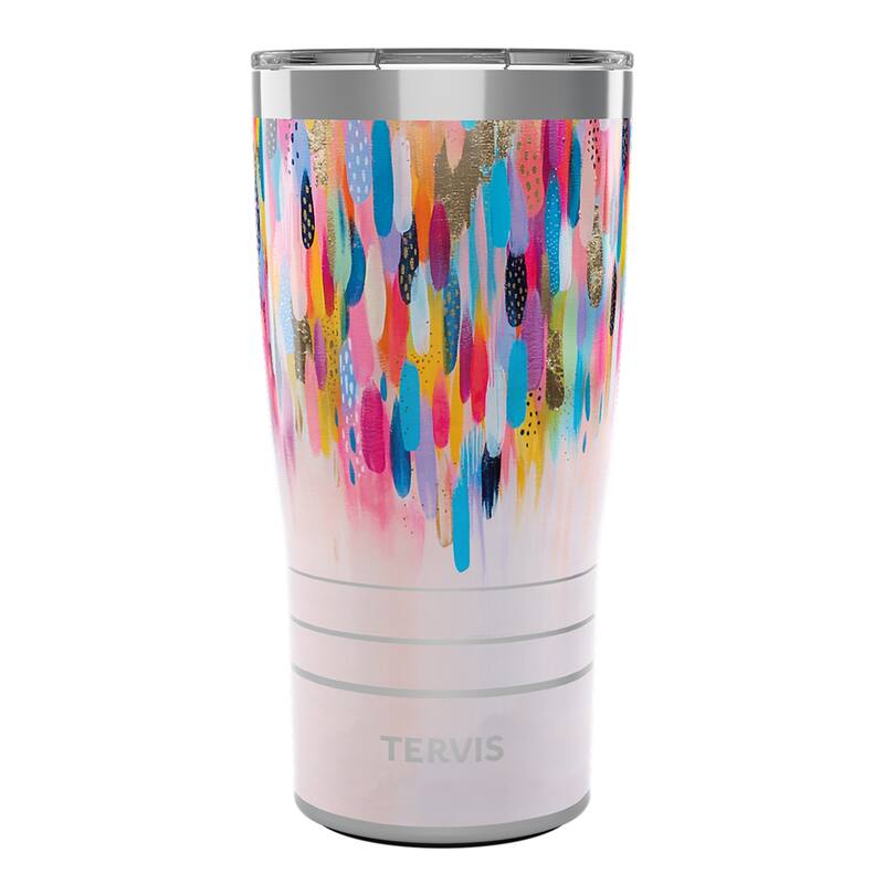 Tervis Traveler EttaVee Be Liquid Prism Triple Walled Insulated Travel Tumbler, Stainless Steel - 20oz