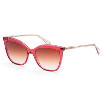 Longchamp Women's 55mm Transparent Fuchsia Rose Sunglasses