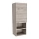 preview thumbnail 11 of 31, TUHOME Mila Wall-Mounted Bathroom Medicine Cabinet with Open & Closed Storage grey