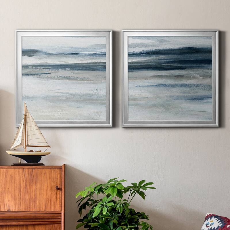 Ocean Currents II-Premium Framed Canvas - Ready to Hang - Multi-Color