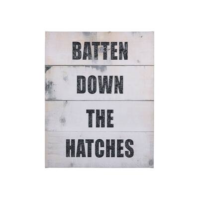 Batten Down The Hatches (20 x 25) Canvas Art Print