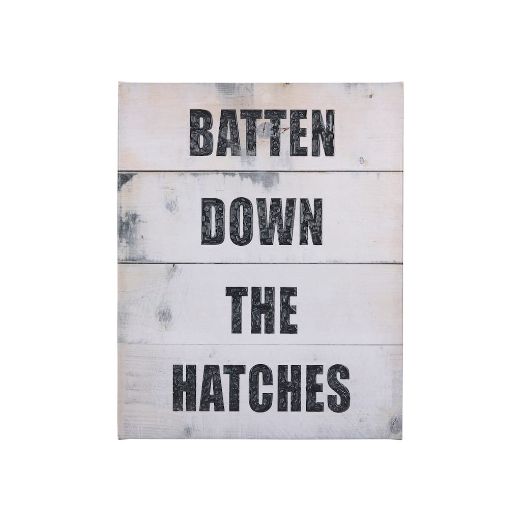 Batten Down The Hatches (20 x 25) Canvas Art Print