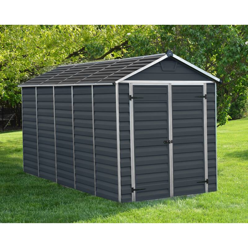 Skylight 6 ft. Midnight Grey Garden Outdoor Storage Shed
