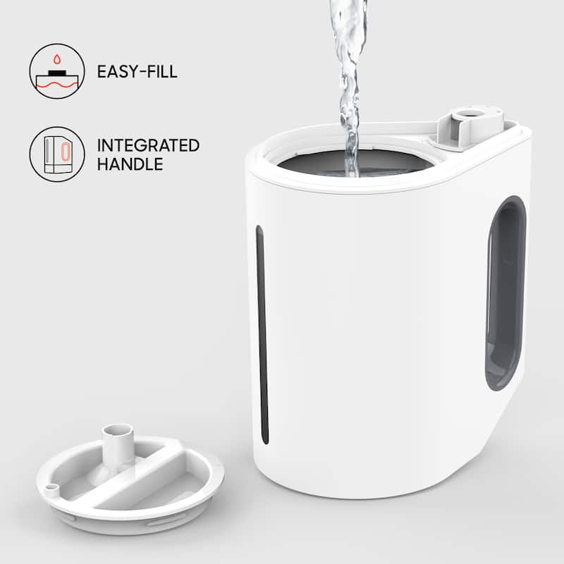 Mist 8 Ultrasonic Humidifier with Customizavle Light, Cool mist and Timer