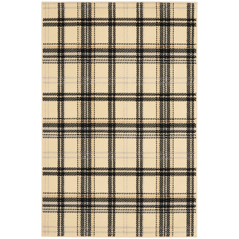 Nourison Grafix Plaid Farmhouse Area Rug