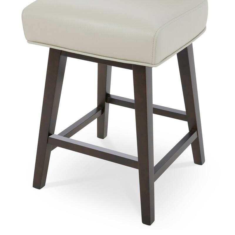 Spruce & Spring Noah Modern Upholstered Counter Height Swivel Barstool Single
