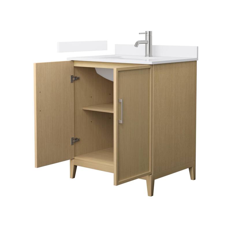 Elan 30-inch Single Vanity, Single Hole Quartz Top