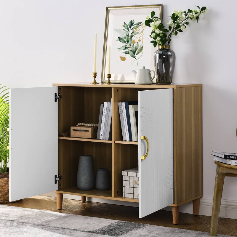 Comfortable Storage Cabinet with Adjustable Shelves