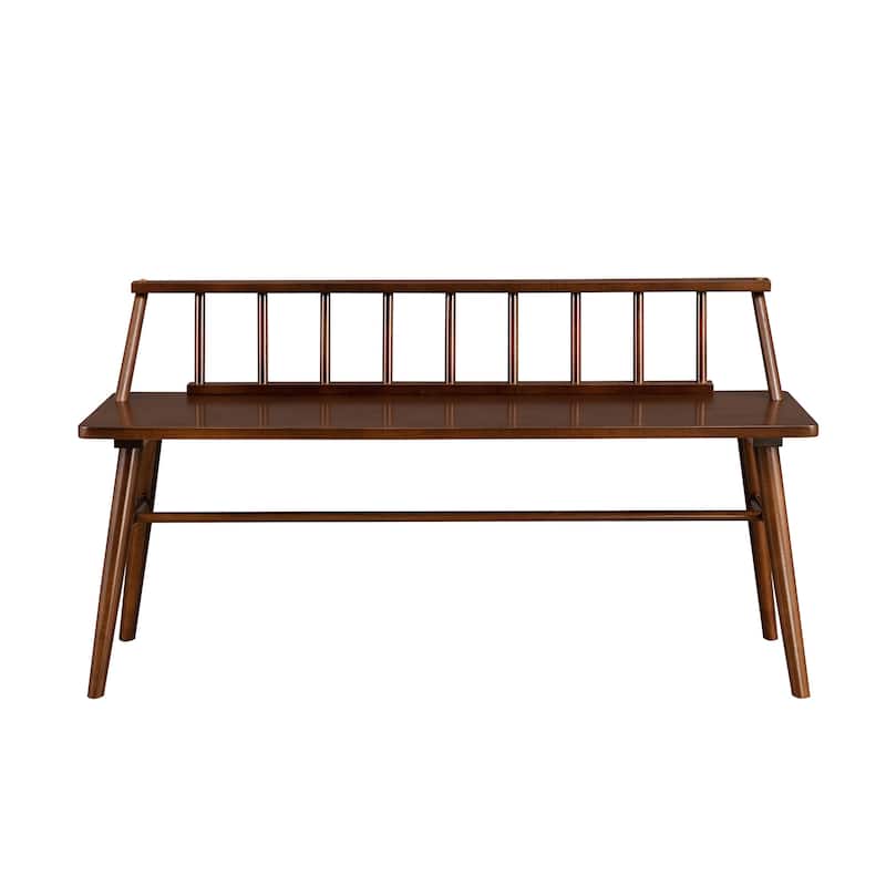 Middlebrook Solid Wood Low-Back Spindle Entry Bench