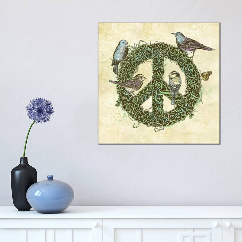 iCanvas "Peace Talks" by Rachel Caldwell Canvas Print - 18x18x1.5