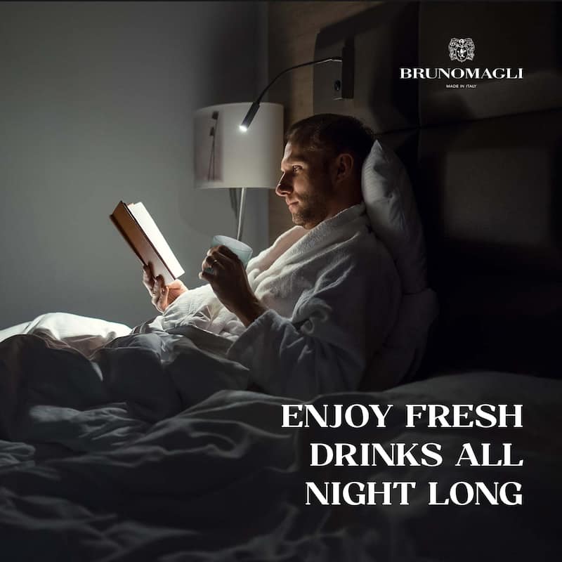 Bruno Magli Ribbed Carafe with Tumbler Lid - 28 oz