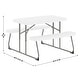 preview thumbnail 25 of 46, Indoor/Outdoor Commercial Grade Kids Folding Picnic Table with Benches - 37.5"D x 32.625"W x 21.5"H