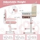 preview thumbnail 18 of 16, Height Adjustable Children School Home Study Table and Chair Set with Tilted Desktop for 3-12 Years Old