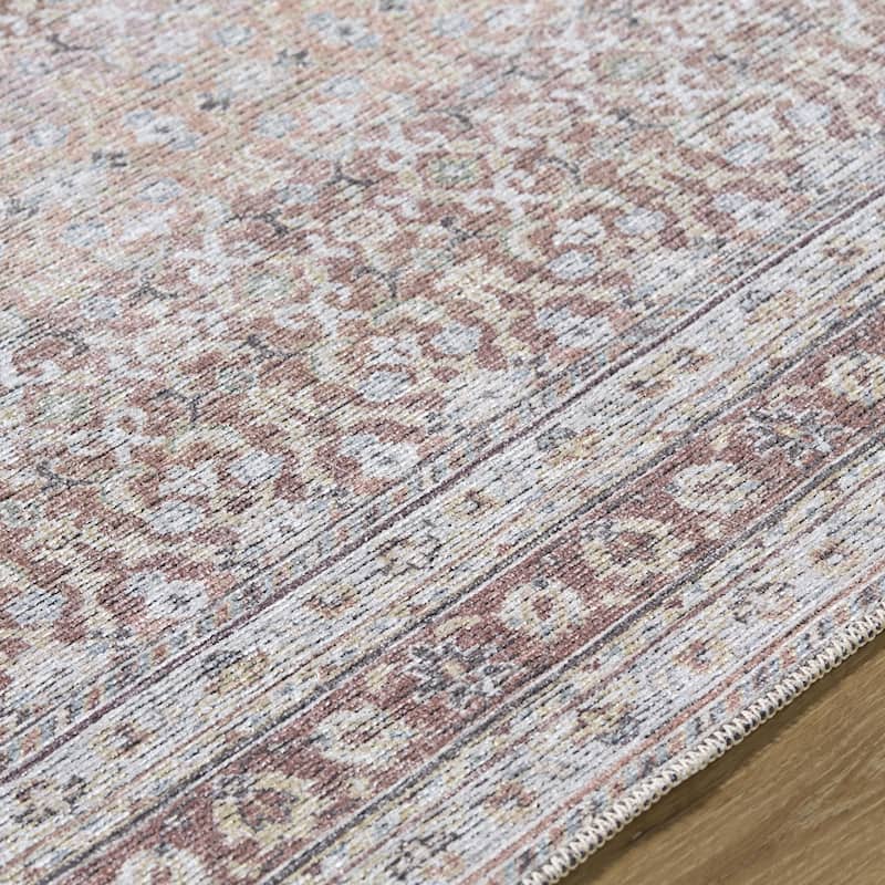 Livabliss Vinny Traditional Border Indoor/Outdoor Area Rug