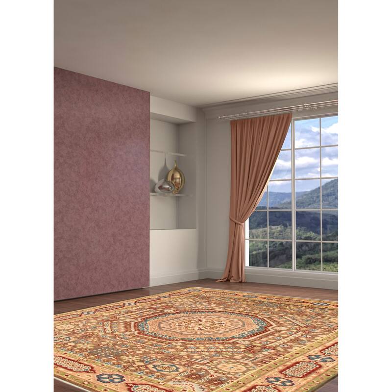 ECARPETGALLERY Hand-knotted Jules Serapi Brown Wool Rug - 7'10 x 9'11