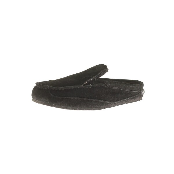 Bearpaw Mens Gale Mule Slippers Suede Wool