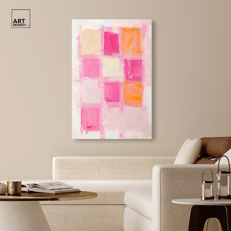 Color Squares I Canvas by Art Remedy, Gallery Wrapped