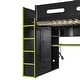 preview thumbnail 8 of 25, Ultimate Gamer’s Loft Bed with Desk, Storage, and RGB LED Lights by Harper&Bright Designs
