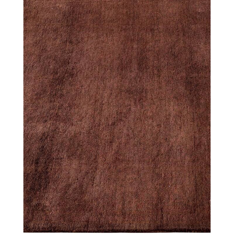 Fine Vibrance, One-of-a-Kind Hand-Knotted Runner Rug - Brown, 2' 7" x 22' 5" - 2' 7" x 22' 5"