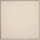 preview thumbnail 25 of 90, SAFAVIEH Natural Fiber Pacific Casual Border Sisal Rug 10' x 10' Square - Marble/Khaki
