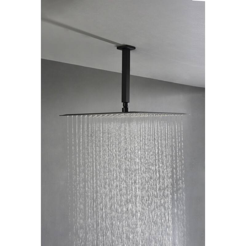 16" Matte Black Bathroom Luxury shower head