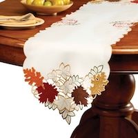 Maple Leaf Embroidered Fall Table Linens - On Sale - Bed Bath & Beyond ...