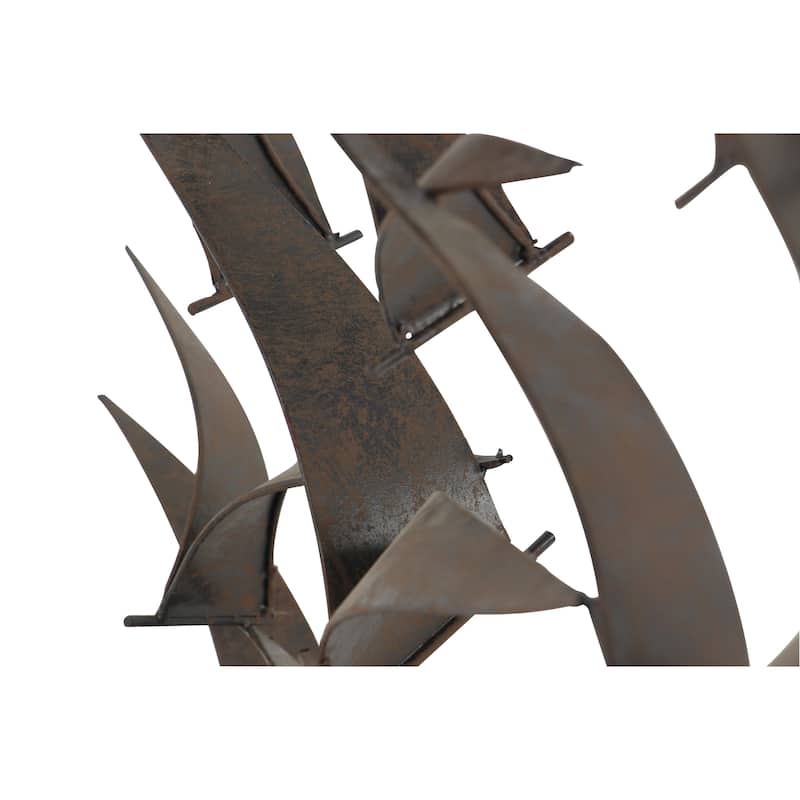Metal Sleek Flying Imitative Bird Home Wall Decor