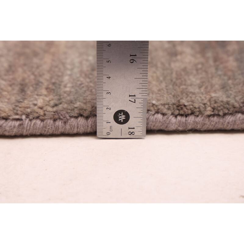 ECARPETGALLERY Hand-knotted Pak Finest Gabbeh Grey Wool Rug - 4'1 x 5'11