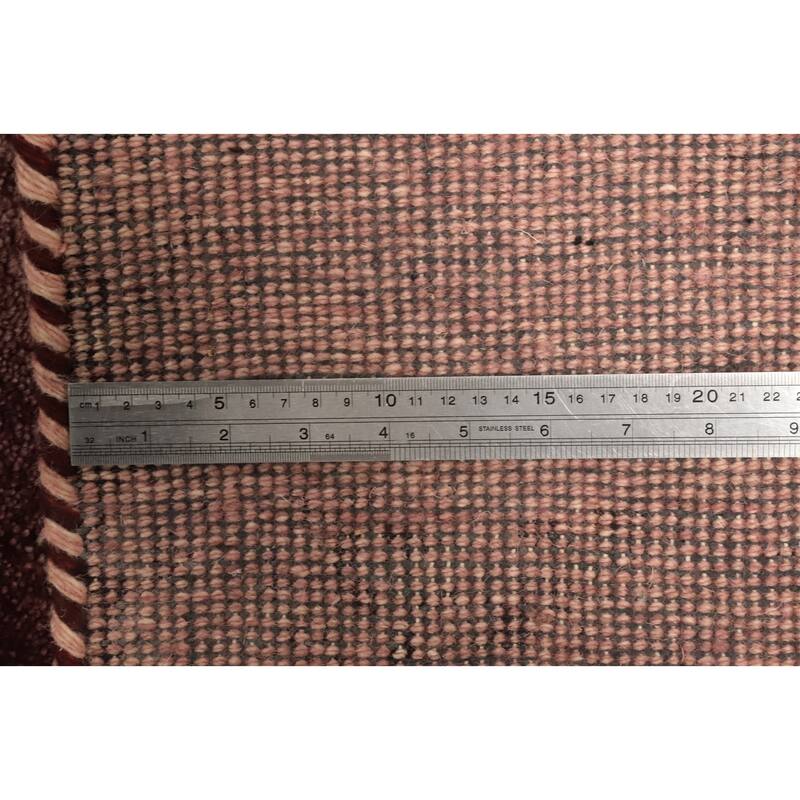 Hand Knotted Oriental 100% Wool Carpet Modern Modern Multi-Colored Gabbeh Area Rug - 2' 11'' X 2' 1''