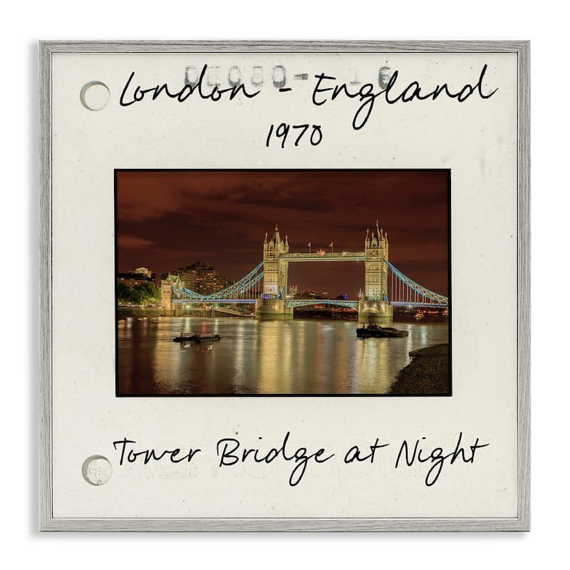 Stupell London England Travel View Framed Giclee Art Design By Danita Delimont - 24 x 24 - Grey
