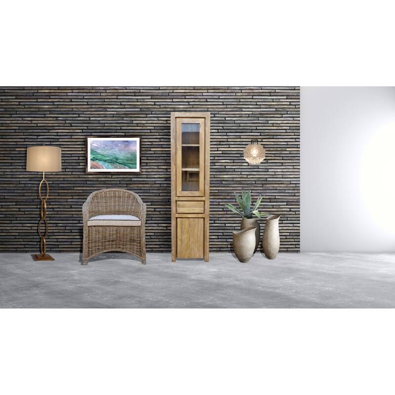 Chic Teak Recycled Teak Wood Solo Cupboard / Curio Cabinet