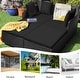 preview thumbnail 22 of 66, Costway Outdoor Patio Rattan Daybed Pillows Cushioned Sofa Furniture - See details