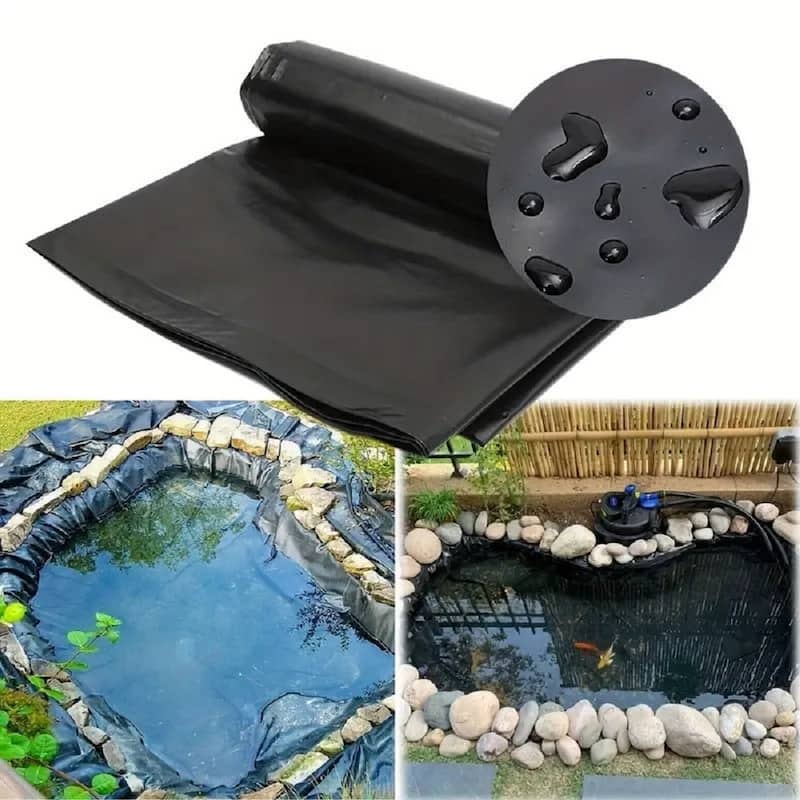 PE Pond Liner Reservoir fish pond Anti-seepage membrane Fountains and Water Gardens - 15ftx20ft