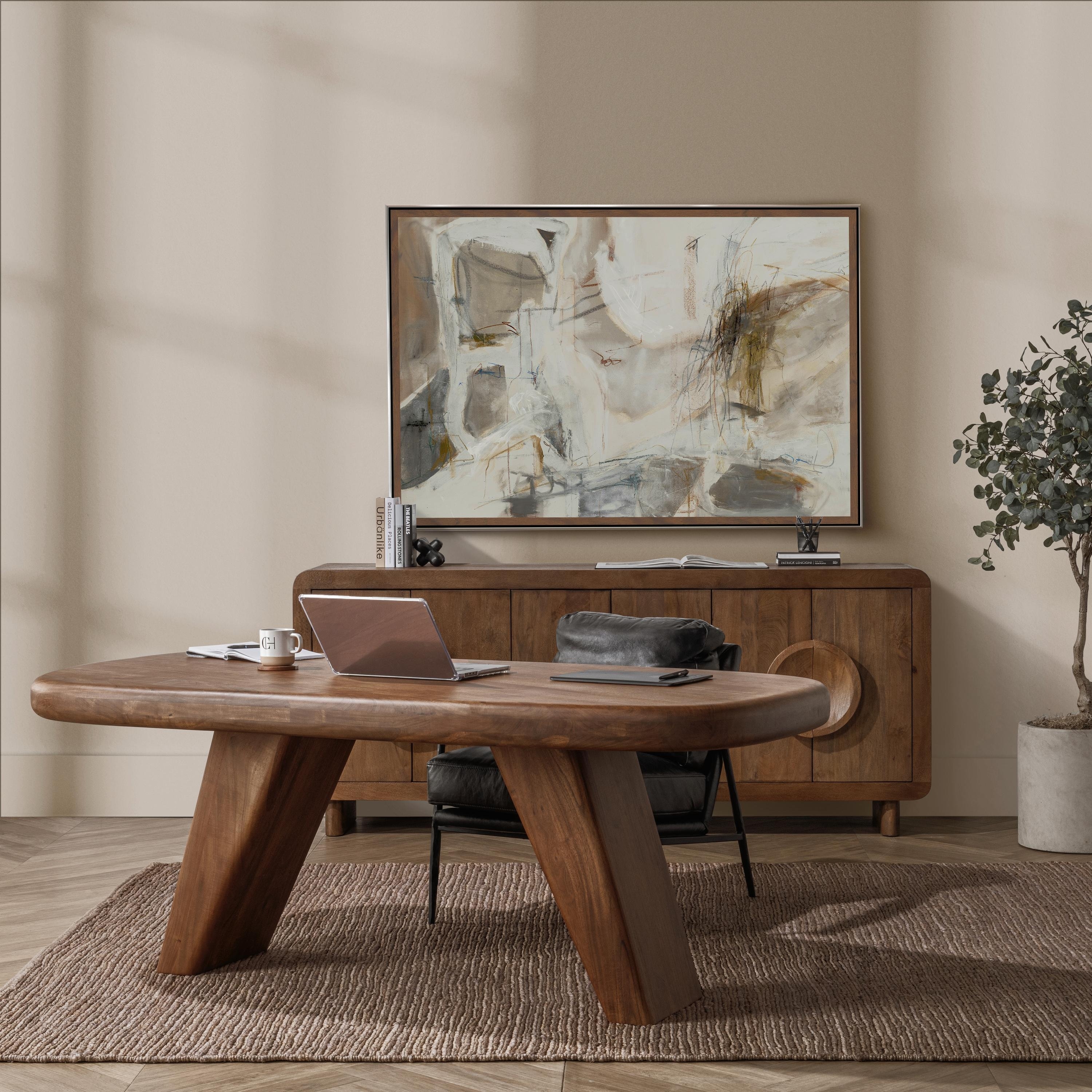 Classic Home Harvey Acacia Wood Writing Desk