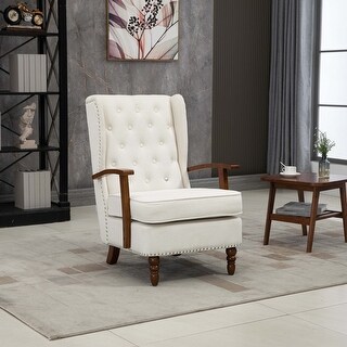 Modern Accent Chair Lounge Chair With Wood Frame - Bed Bath & Beyond ...