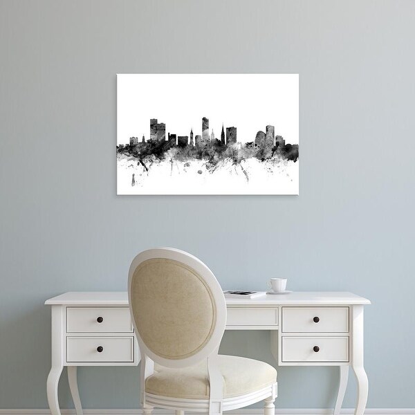 Easy Art Prints Michael Tompsett's 'Leicester England Skyline' Premium Canvas Art
